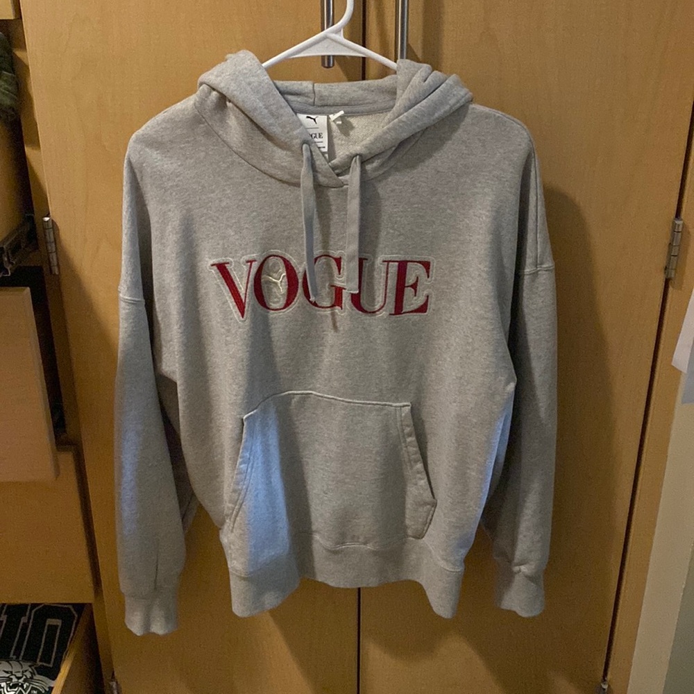 NEVER WORN grey puma/vogue sweatshirt